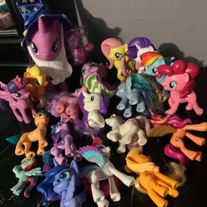 My Little Pony Lot Sparkle As Star Swirl The Bearded, Figures, Brushables